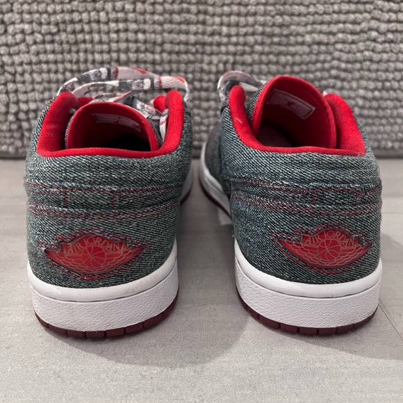 Womens Air Jordan 1 Retro Low CA Denim Shoes - Picture 3 of 3